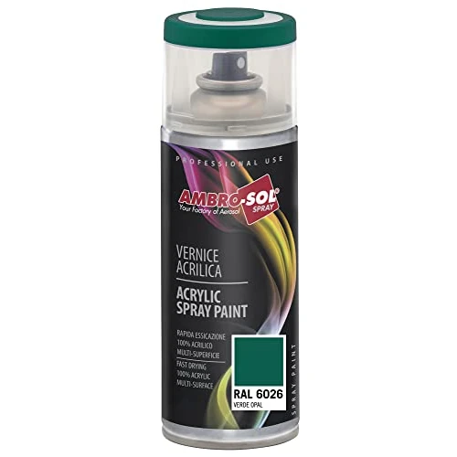 Limited-time offer: Ambro-Sol V4006026 Multipurpose Acrylic Enamel Spray Paint, Opal Green, 400 ml from 4.60 £ to 4.60 £ (save 0.00%)