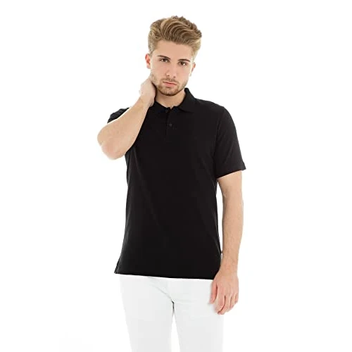 Limited-time offer: Jack & Jones Men's Jjebasic Noos Polo shirt, Black (Black Detail: Slim Fit), L UK from 15.00 GBP to 11.99 GBP (save 20%)
