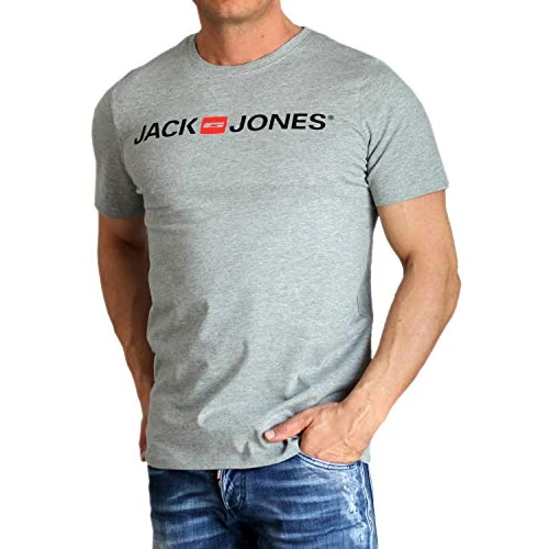 Offerta a tempo: JACK & JONES Jjecorp Logo Tee Ss Crew Neck Noos, T-shirt Uomo — 15% da 12,99 € a 11,04 €