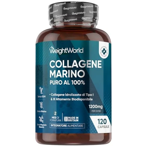 Offre limitée : Collagène Marin Hydrolysé Type 1 et 3, 120 Gélules, Peptides de Collagène Marin Hydrolysé 1200mg Alternative à la Poudre, sans OGM, sans Gluten et sans Stéarate de Magnésium de 20.04 EUR à 14.43 EUR (remise 28%)