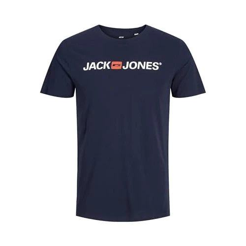 Zeitlich begrenztes Angebot: JACK & JONES Herren Jjecorp Logo Tee Crew Neck Noos T shirt, Navy Blazer, XXL EU von 12.99 € auf 9.31 € (28% Rabatt)