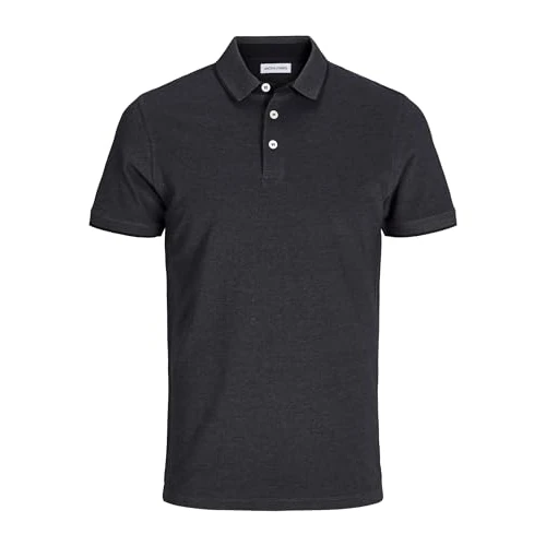 Offerta a tempo: JACK & JONES Jjepaulos Polo Ss Noos Maglietta, Grigio (Dark Grey Melange Detail: Slim Fit - Melange), M Uomo - 52% da 29.99 € a 14.25 €