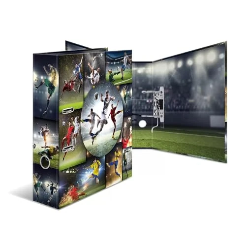Offerta a tempo: HERMA Raccoglitore a leva con anelli Sport con motivo Calcio, A4, dorso 7 cm, 19185, cartonato, colori - 17% da 12.06 € a 9.99 €