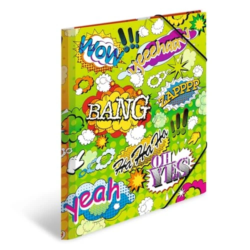 Limited-time offer: HERMA 19375 Sammelmappe DIN A4 ArtLine Comics, stabiler Kunststoff, Ordnungsmappe mit farbig bedruckten Innenklappen und Gummizug, Zeichenmappe für Kinder, Mädchen und Jungen from $14.15 to $14.15 (save 0.00%)