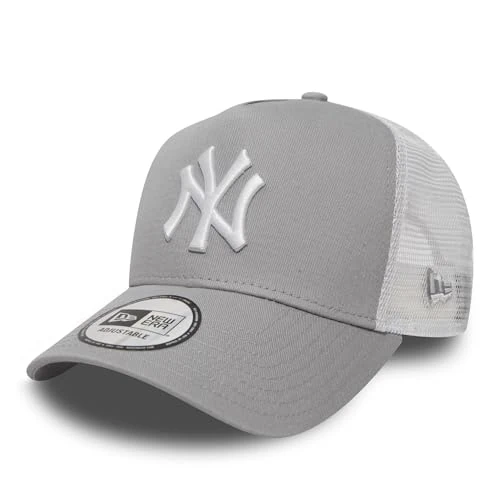 Offerta a tempo: New Era Clean Trucker York Yankees Snapback cap, Uomo, Gray White, OSFA (55.8 cm - 60.6 cm) - 29% da 31.00 € a 21.89 €
