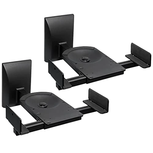 mywall HB5L HB 5L luidspreker muurbeugel Verstelbare kantel+draaibaar zonder gereedschap 25 kg zwart 1 paar