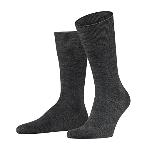 Zeitlich begrenztes Angebot: FALKE Herren Socken Airport M So Wolle Baumwolle einfarbig 1 Paar, Grau Dark Grey 3070, 39-40 von 18.00 € auf 16.47 € (9% Rabatt)