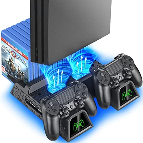 Limited-time offer: OIVO PS4 Stand for PlayStation 4 Console, Cooling Station for PS4 Slim/Pro/PlayStation 4 Consoles, Pro Vertical Stand with 12 Game Slots from $26.99 to $26.99 (save 0.00%)