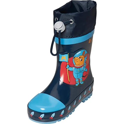 Playshoes GmbH Wellies Mouse Space, Unisex Kids’ Wellington Boots, Blue (Navy 11), 10.5 (28/29 EU)