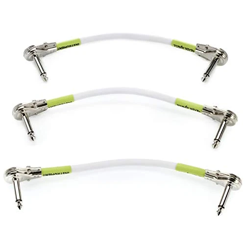 Zeitlich begrenztes Angebot: Ernie Ball Patchkabel, beidseitig flach gewinkelt, 15,24 cm, 3er-Pack, Weiß von 22.31 € auf 22.31 € (0.00% Rabatt)