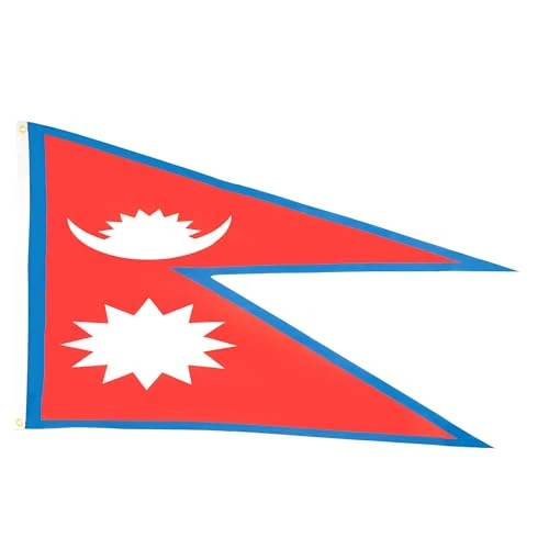 Offerta a tempo: AZ FLAG Bandiera Nepal 150x90 cm Nepalese Poliestere Leggero 2 Occhielli - 20% da 9.95 € a 7.95 €