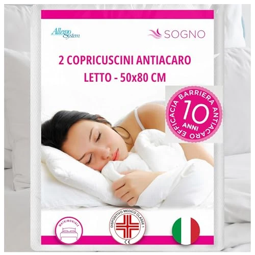 Oferta limitada: Allergosystem - Juego de 2 Fundas de cojín antiácaros, 50 x 80 cm, poliéster de 17.11 EUR a 17.11 EUR (ahorro 0%)