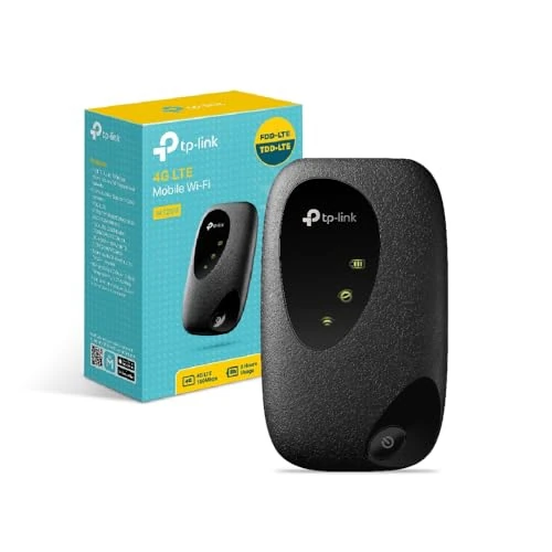 Offerta a tempo: Tp-Link M7200 Mobile Router Hotspot Portatile, 4G Lte Cat4 150 MBps, Vincitore del Premio Red Dot Design, Può Essere Utilizzato in Tutti i Paesi Europei, Ieee 802.11B / G / N Frequenza: 2.4 Ghz, Nero - 0.00% da 64.48 € a 64.48 €