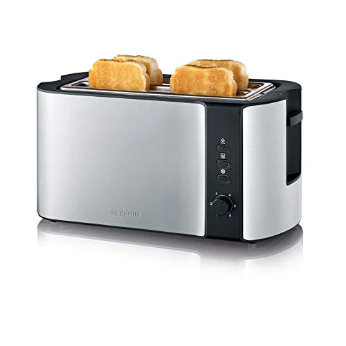 Limited-time offer: SEVERIN Automatik-Toaster, 2 Langschlitzkammern, Für bis zu 4 Brotscheiben, 1.400 W, AT 2590, Edelstahl/Schwarz from $102.92 to $102.92 (save 0.00%)