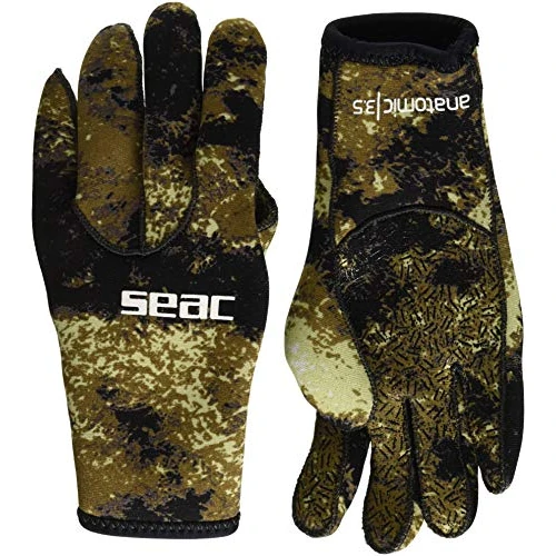 Oferta limitada: SEAC Anatomic Camo Gloves, Guantes de Neopreno 3,5 mm para la Pesca subacuática y apnea en Color de Camuflaje de 34.32 EUR a 27.81 EUR (ahorro 19%)