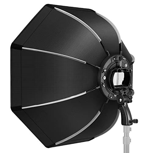 Oferta limitowana: NEEWER 65 cm ośmiokątny softbox z szybkim zapięciem, z uchwytem typu S, torba do przenoszenia, kompatybilna z NEEWER TT560 NW561 NW600 NW620 NW700 NW-670 750II i Q3 AD200Pro Flash Strobes-SF-RP26 z 233.65 zł na 233.65 zł (oszczędź 0.00%