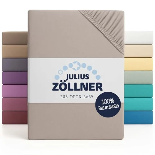 Offre limitée : Julius Zöllner Lot de 2 draps-Housses en Jersey pour lit bébé et Enfant - 100% Jersey de Coton - Certifié Oeko-Tex Standard 100 - Dimensions : 60 x 120 cm / 70 x 140 cm - Taupe de 16.87 EUR à 16.87 EUR (remise 0%)