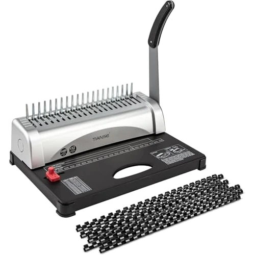 Offre limitée : Relieuse à spirale 21 trous 450 feuilles avec kit de démarrage 100 reliures à peigne de 1,9 cm, parfaite pour les documents de bureau quotidiens de 90.71 € à 90.71 € (0.00% de remise)