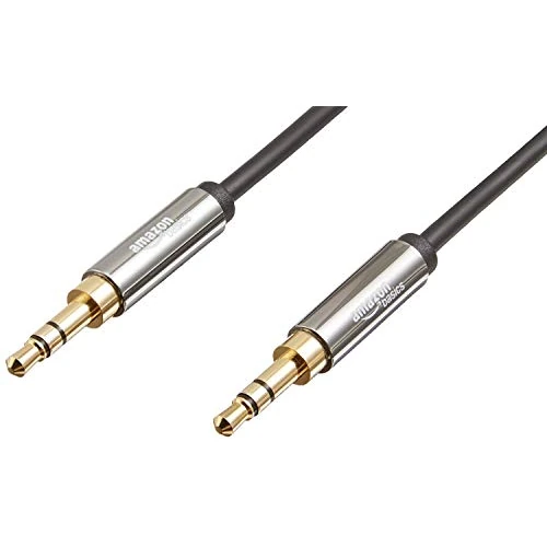 Limited-time offer: Amazon Basics 2-Pack 3.5mm Auxiliary Audio Cable for Stereo Speaker or Subwoofer with Gold-Plated Plugs, 1.2 m, Black & Grey from 8.75 GBP to 8.75 GBP (save 0%)