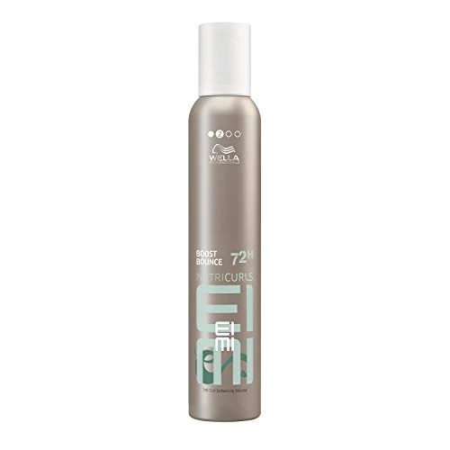 Offerta a tempo: Wella Professionals EIMI Nutricurls Boost Bounce, Mousse Volumizzante Capelli Ricci, Dona Lucentezza, Definizione e Controllo, Capelli Mossi e Ricci, Azione Anti-crespo, Protegge dal Calore, 300ml - 45% da 11.99 € a 6.65 €
