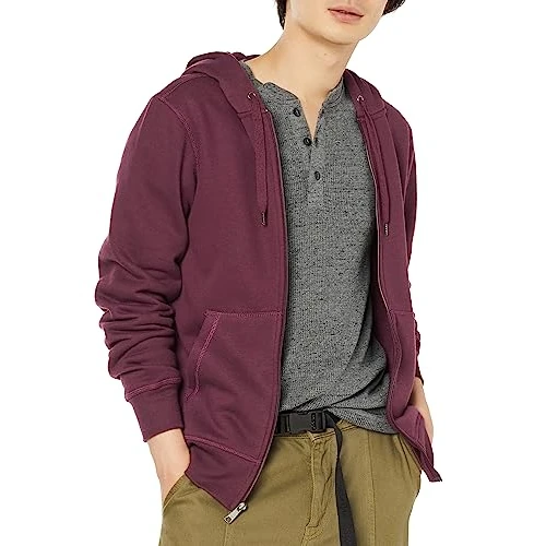 Offerta a tempo: Amazon Essentials Felpa con Cappuccio e Cerniera Integrale in Pile (Disponibile nelle) — 50% da 30,01 € a 15,12 €
