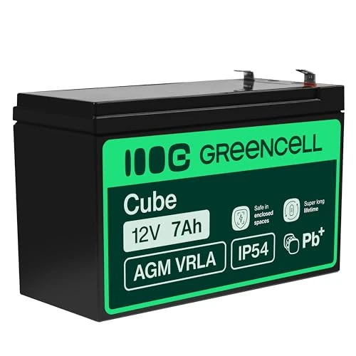 Oferta limitada: Green Cell AGM 12V 7Ah VRLA Batería de Plomo para Cajas y Balanzas de 22.82 € a 22.82 € (ahorro 0.00%)