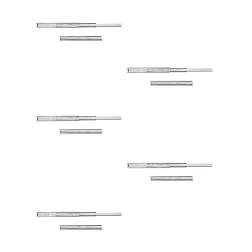 Limited-time offer: Emuca - Pair of ball sliders/rails with total exit 45 x 350 mm for drawers, Set of 5 from 39.08 GBP to 39.08 GBP (save 0%)