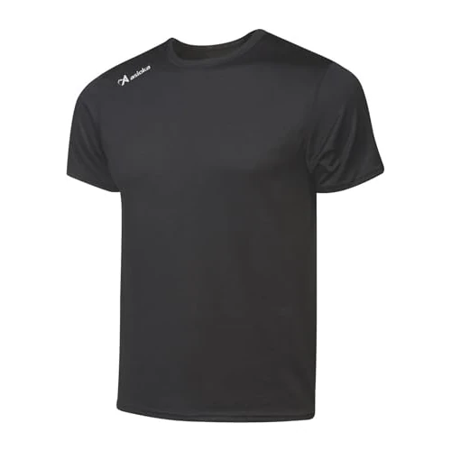 Asioka 130/16 Camiseta Deportiva, Unisex Adulto, Negro, XL