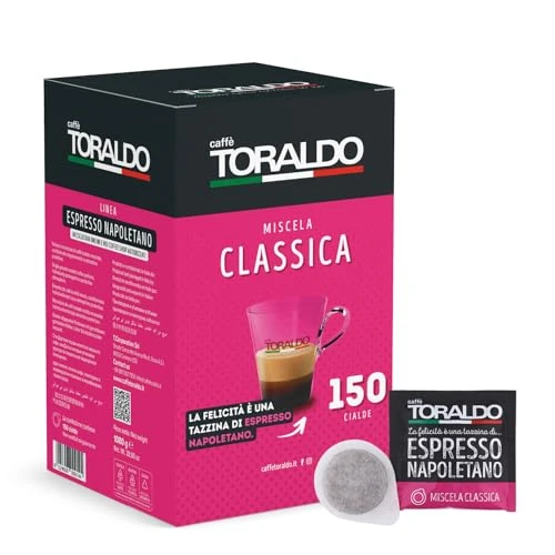 Caffè Toraldo Mélange Classique Dosettes Ese 44 MM (150 Unité)