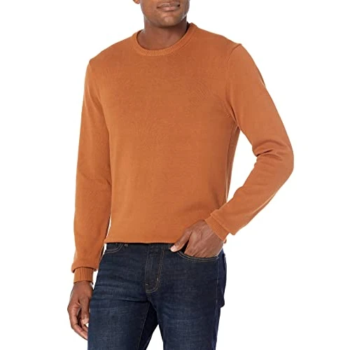 Offerta a tempo: Amazon Essentials Maglione girocollo da uomo (disponibile in grande e alto), ruggine, XS - 10% da 18.65 € a 16.79 €