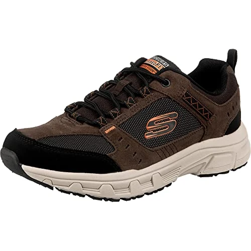 Offerta a tempo: Skechers Uomo Oak Canyon Trainers, Chocolate Leather/Pu/Mesh/Black Trim, 42.5 EU - 35% da 79.95 € a 51.88 €