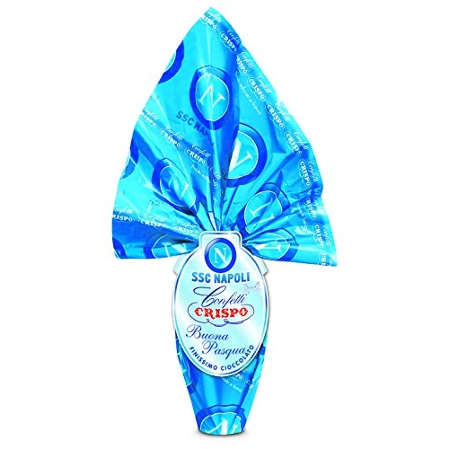 Offerta a tempo: UOVO PASQUA CRISPO SSC NAPOLI GR 220 FAZZOLETTO FINISSIMO CIOCCOLATO AL LATTE - 51% da 20.49 € a 9.99 €