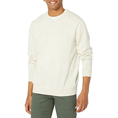 Oferta limitada: Amazon Essentials Jersey con Cuello en V (Disponible en Tallas Grandes y Altas) Hombre, Avena Mezcla, XXL de 18.30 EUR a 13.60 EUR (ahorro 26%)