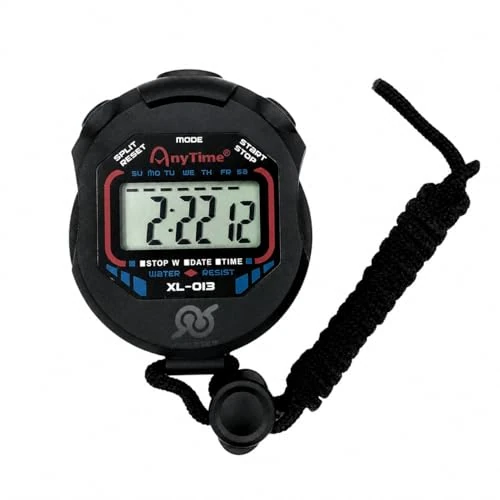 tempo di saldi Multifunction Digital Stopwatch Quartz Sport Partial Total Running Gym