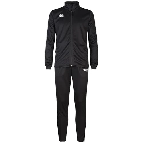 Kappa Homme Survêtement, Noir/Blanc, M