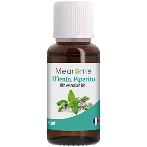 Olio Essenziale di Menta Piperita | 100% Puro e Bio | Contro Alitosi e Mal di Testa | Repellente | Certificato OEBBD, OECT | 30 ML