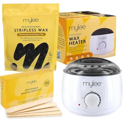 Offerta a tempo: Mylee Kit Professionale Ceretta con Scaldacera, 500g di Perle di Cera Dura - 0.00% da 39.99 € a 39.99 €