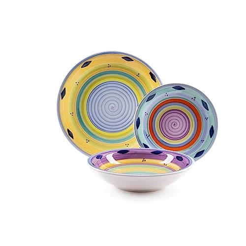 Limited offer: Excelsa Esprit Table Service, Ceramic, Multicoloured, 18 Units from 215.00 EUR to 215.00 EUR (save 0%)