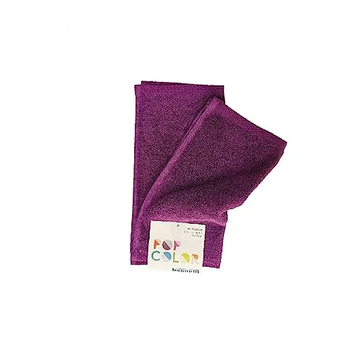 Bassetti Set 2 Lavette Pop Color Spugna di Puro Cotone 30x30 cm S079 Ametista