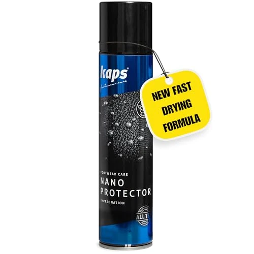 Zeitlich begrenztes Angebot: Kaps Nano Protector Imprägnierspray für Leder, Nubuk, Wildleder, Textilien und TEX-Materialien. Nässe- und Schmutzabweisend (200 ml - 6.76 FL. Oz.) von 10.99 € auf 10.99 € (0.00% Rabatt)