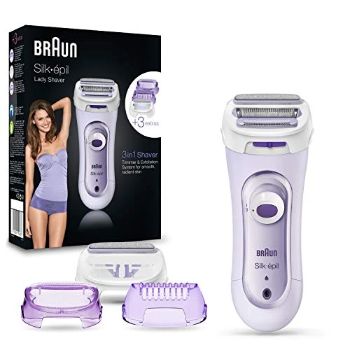 Braun Silk-epil Lady Shaver 5-560 Bezprzewodowa Elektryczna Golarka Damska, Liliowy
