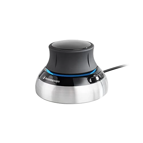 3Dconnexion SpaceMouse Compact (ratón 3D, con cable, negro)