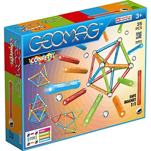 Offerta a tempo: Geomag- Confetti Gioco di Costruzione Magnetico, Multicolore, 35 Pezzi, 351 - 0.00% da 27.55 € a 27.55 €