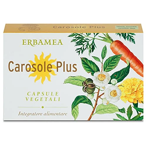 CAROSOLE PLUS - 24 Capsule Abbronzatura, beta-carotene, coenzima Q10, L-tirosina