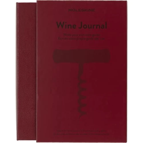 Moleskine - Wine Journal, Theme Notebook - Hardcover Notebook to Collect and Organise Your Wine - Large Size 13 x 21 cm - 400 Pages