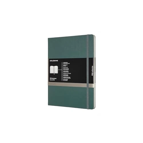 Limited offer: Moleskine Pro Notebook, Professional Office Notebook, Hard Cover, Woodland Green, X-Large Format 19 x 25 cm from 23.48 EUR to 22.31 EUR (save 5%)