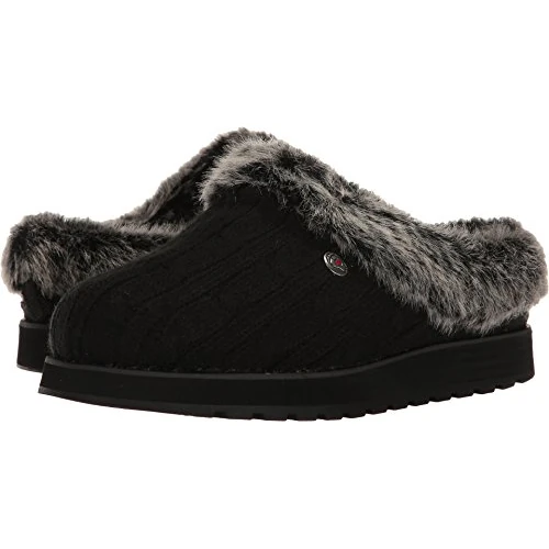 Skechers Keepsakes – Ice Angel Slipper, Pantofole Donna, Nero, 38 EU