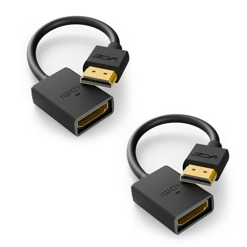 Limited-time offer: VCE 4K HDMI Extender - 2 Pack HDMI Male to Female Cable Adapter Compatible with TV Stick, PS4, Xbox360 - 14cm from 6.99 £ to 5.99 £ (save 14%)