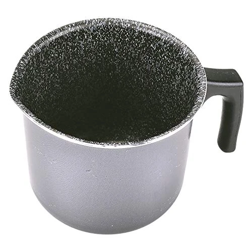 Alluflon Tradition Italie Casserole à lait, aluminium, Noir, 10 cm