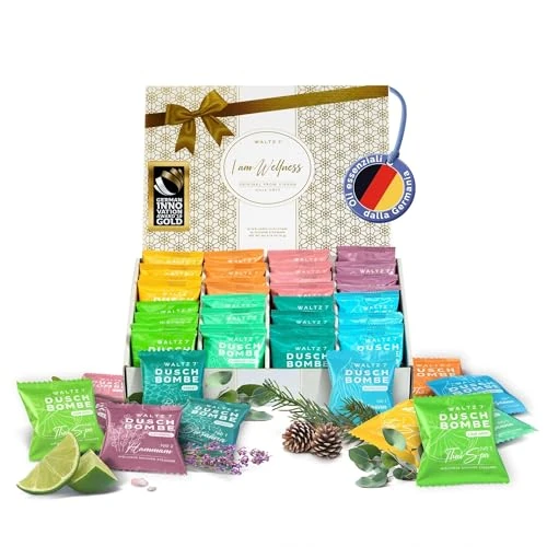 Offre limitée : WALTZ 7 Set Bombes de Douche, 32 Sachet, 8 Senteurs, Aromathérapie, Calmant, Revigorant et Relaxant, Idee Cadeau Homme et Femme, Noel, Coffret Beauté de 34.99 € à 34.99 € (0.00% de remise)